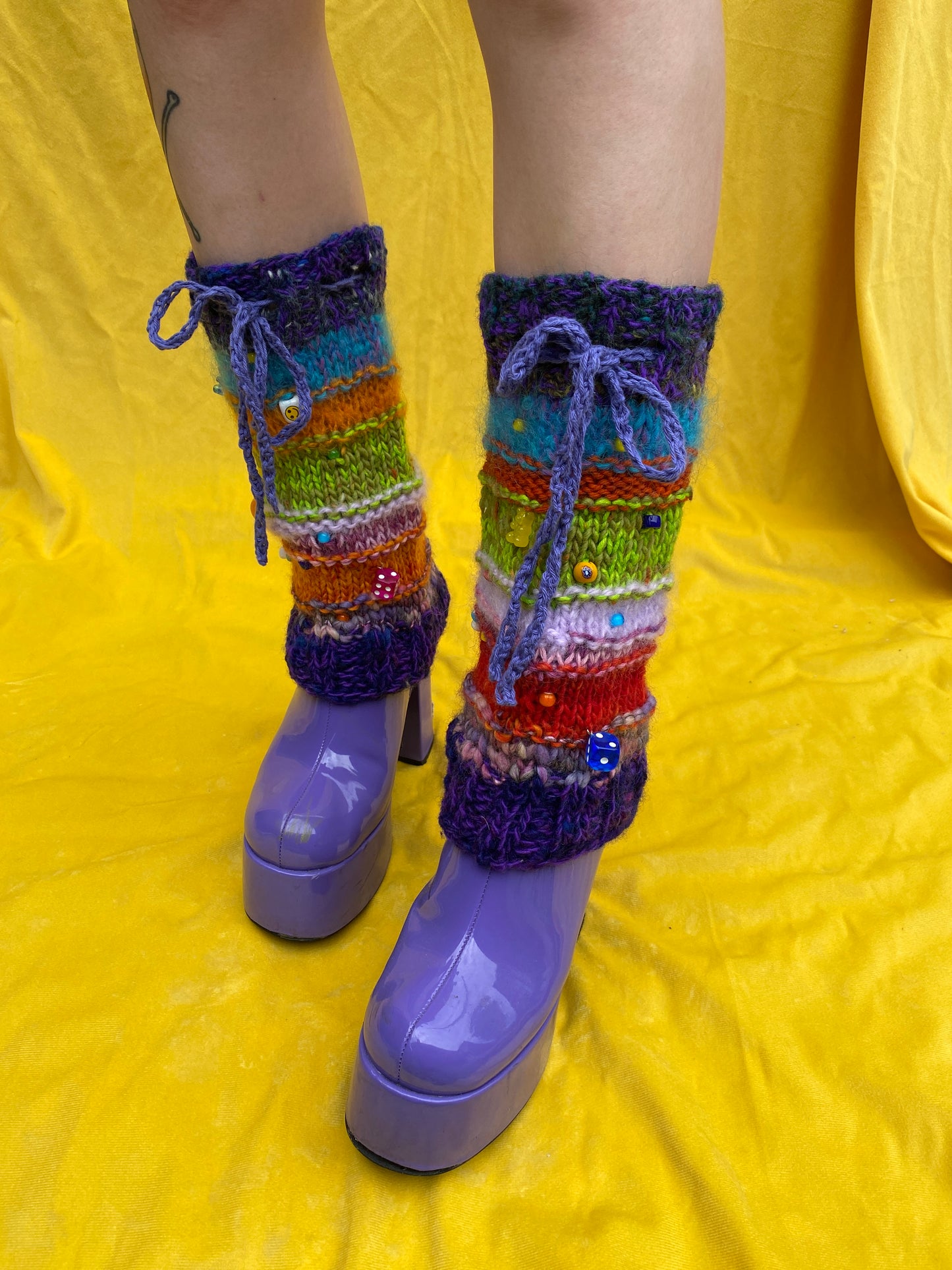 Ugly Leg Warmer Purple