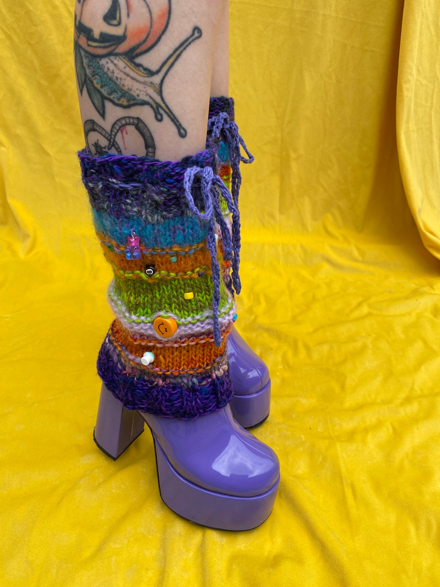 Ugly Leg Warmer Purple