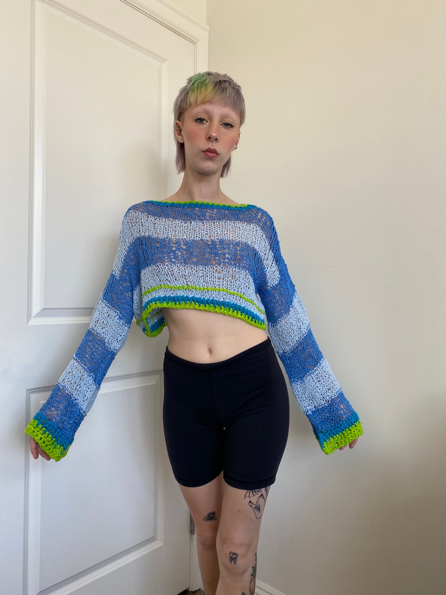 Blue/Green Scrappy Cotton Crop