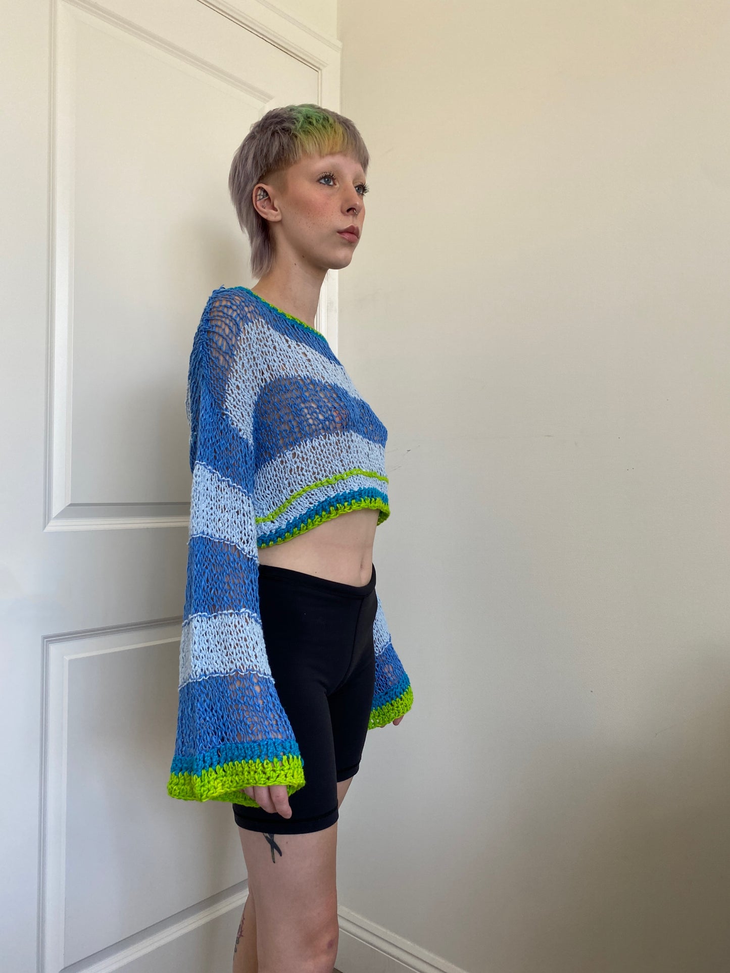 Blue/Green Scrappy Cotton Crop