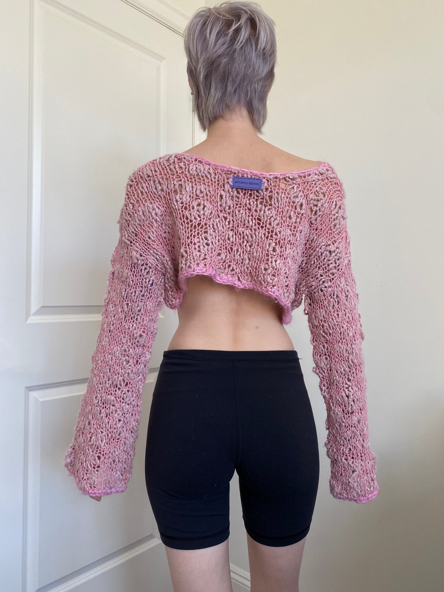Pink Cropped Sweater