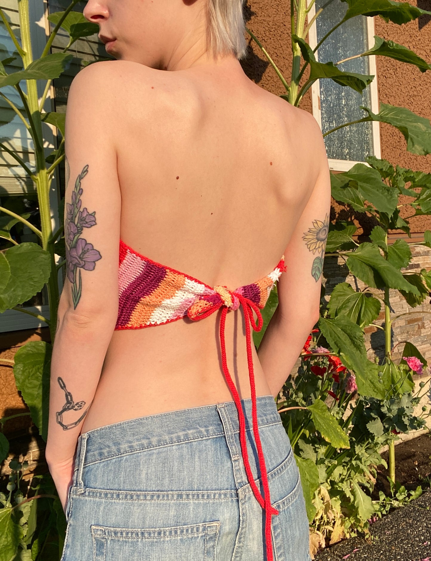 Crochet Bandana Top Lesbian Pride