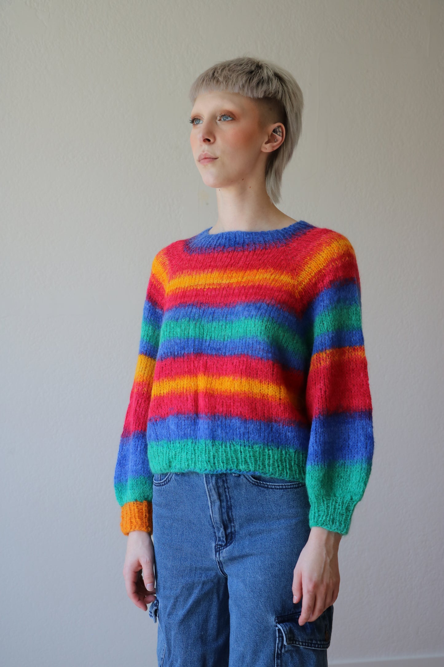 Striped Mohair Sweater